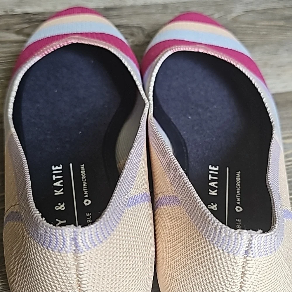 Kelly‎ & Katie Ballett Striped Flats Shoes Size 9